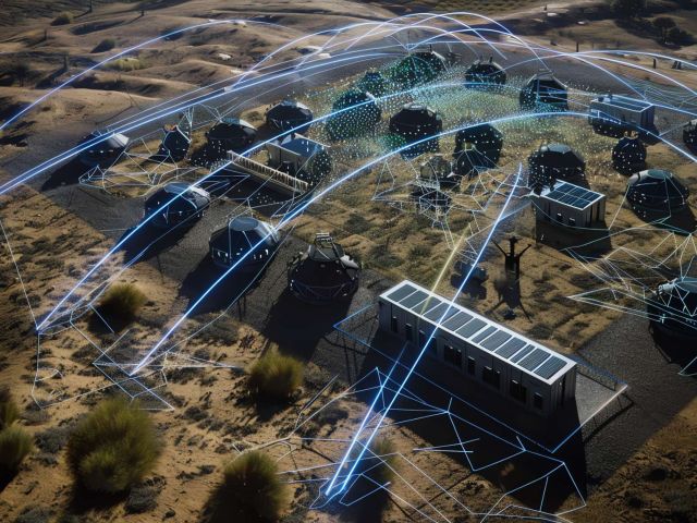 aerial-view-futuristic-desert-settlement-with-interconnected-structures-glowing-lines